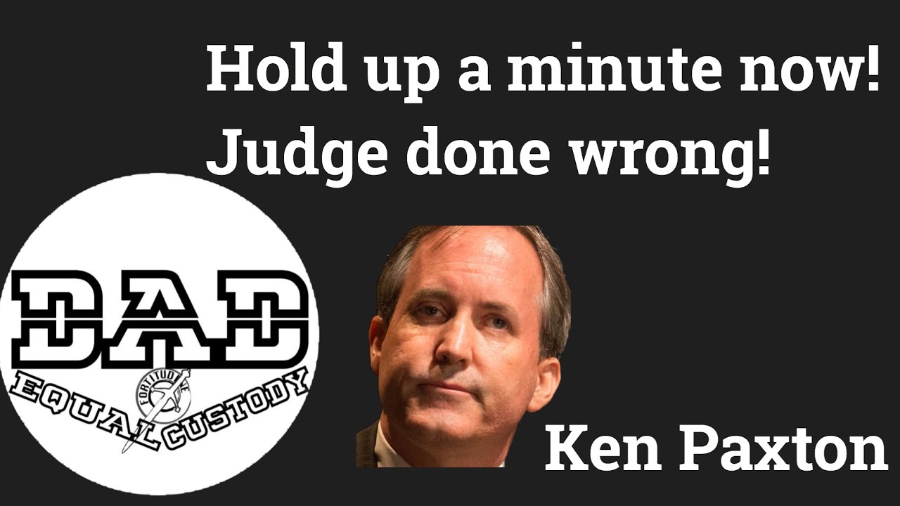 Texas Attorney General says judge done wrong YouTube