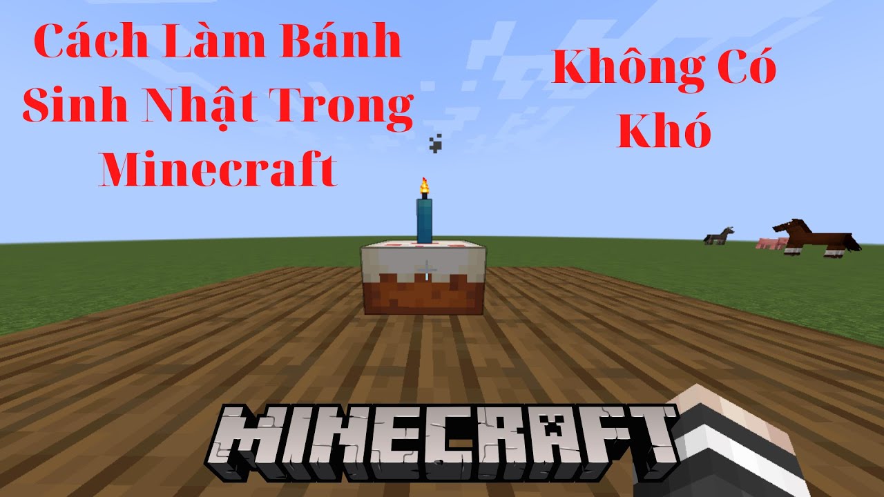 Cách Làm Bánh Sinh Nhật Trong Minecraft - YouTube