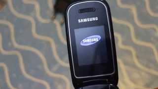 Samsung GT E1270 Mobile phone GSM noble black unboxing Resimi