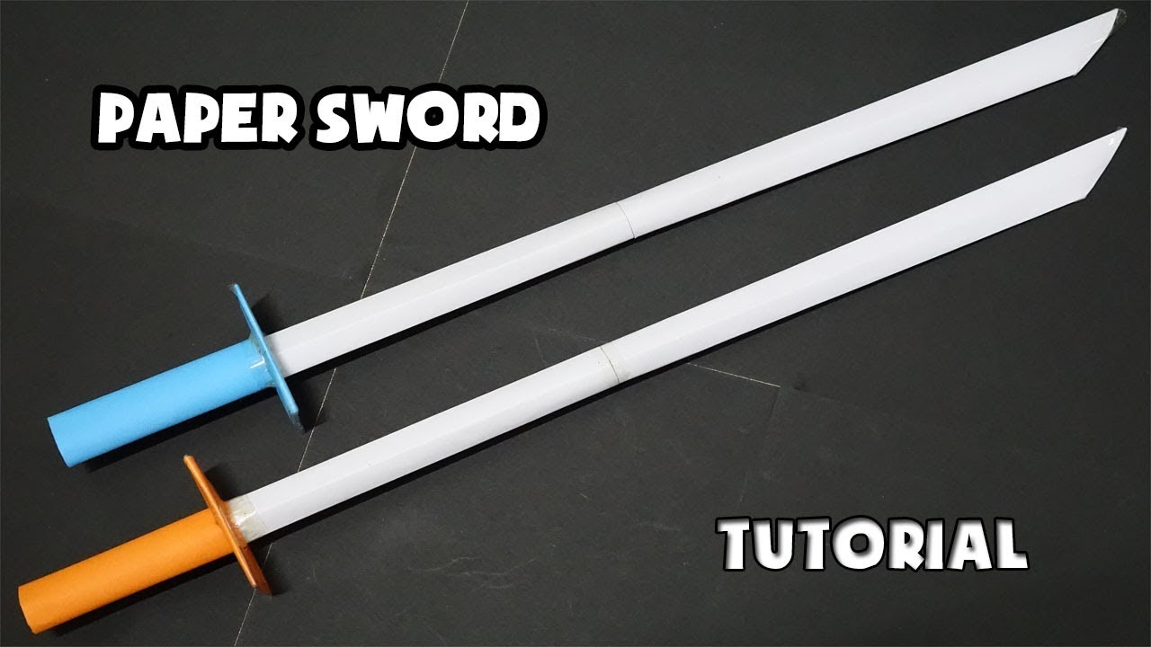 How to make a Paper Sword PART 9 Easy Origami Tutorial DIY Ninja Sword TIME LAPSE YouTube