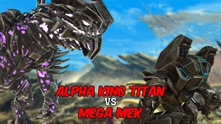 5 Mega Meks VS Alpha King Titan Kicking Out Riders.. | Ark Survival Evolved