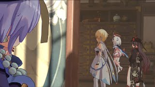 Qiqi Hides from Hu Tao in Baizhu's Story Quest