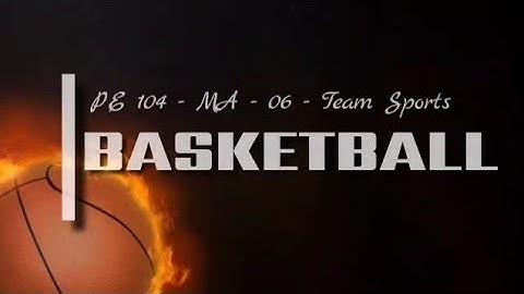 BASIC ELEMENTS OF BASKETBALL