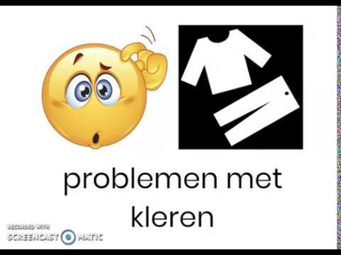 problemen met kleren