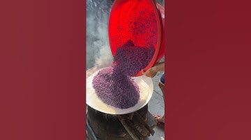 Cách xào nếp lá cẩm với nước cốt dừa #banhtetcantho