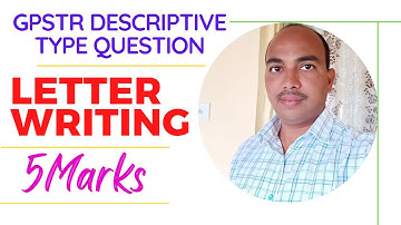 GPSTR Descriptive Type Questions | English Paper 2 | Letter Writing | 5 Marks |