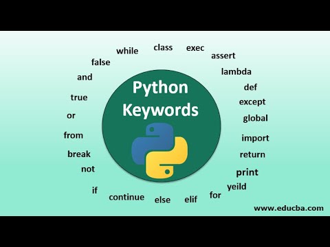 PYTHON KEYWORDS AND VARIABLES - YouTube