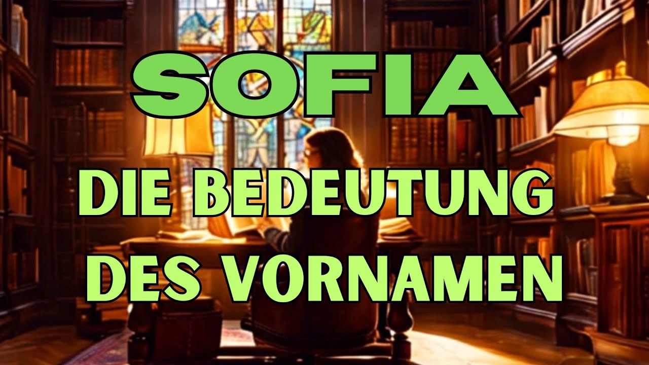 Was Bedeutet Der Name Sofia Die Herkunft des Namens Sofia - YouTube