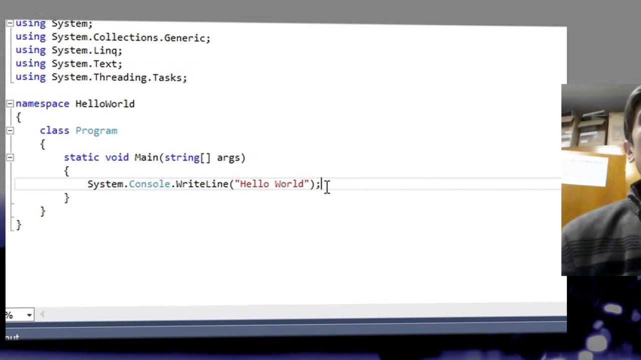 C# Hello World - YouTube