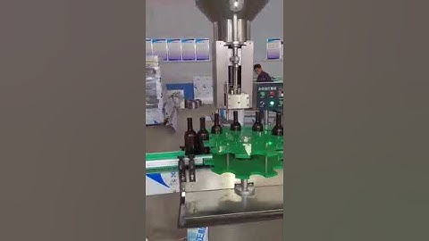 automatic wine bottle cork capping pressing machine