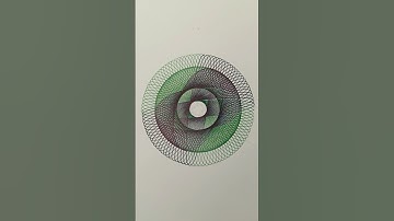 Vibrant & Colourful ASMR Spirograph | Soothing Spiral Sounds! #art #shorts #spirograph #asmr #2024