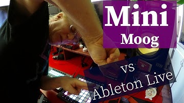 Mini Moog vs Novation LaunchPad Pro Mk3 using Ableton Live