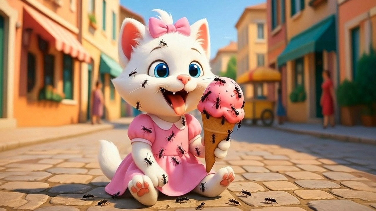 Cute Kitten Nana and the Ice Cream Mishap 🍨 Nana's Diary