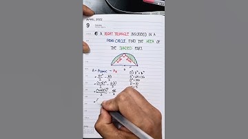 Basic Geometry: A right triangle inscrided in a semi-circle