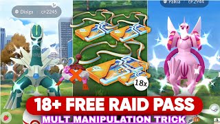 18+ FREE Raid Passes Trick For Therian Forme Enamorus Raid Day | 18 Free Raids Of Dialga & Palkia screenshot 2