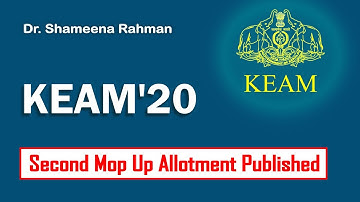 KEAM Engineering/Pharmacy || Second Mop Up Allotment Published || Malayalam || Dr Shameena Rahman