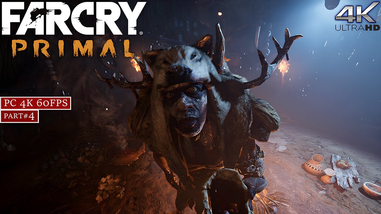 Far Cry Primal Mission 4 Fight The Rhino Spirit Gameplay