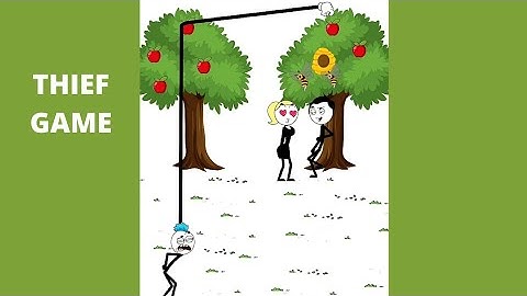 Thief Game Puzzle - Stickman Puzzle, Brain Teaser  - All Levels 1-10 Solution - Gameplay Walkthrough