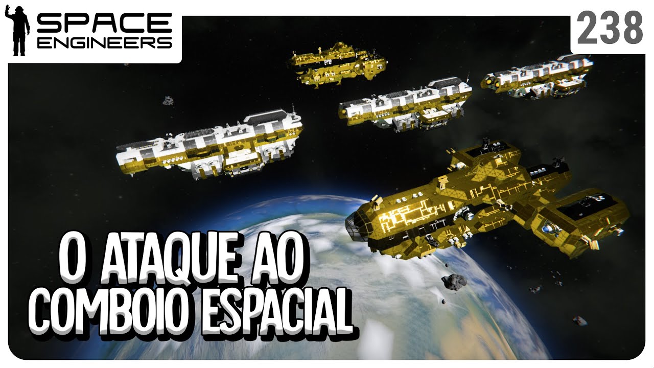 O Ataque ao Grande Comboio Espacial - Space Engineers - YouTube