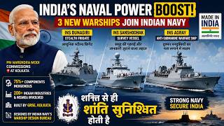 India's Navy Gets Stronger! 3 New Made-in-India Warships Commissioned