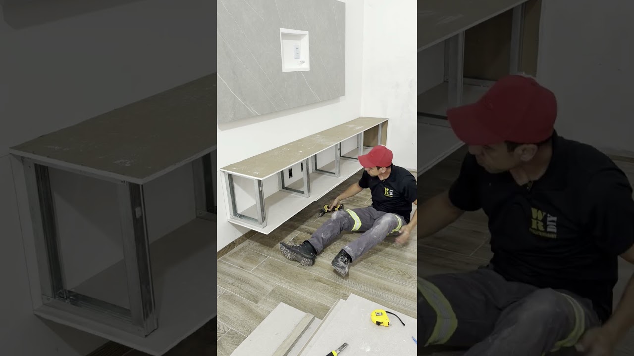 Como fazer rack suspenso em drywall 