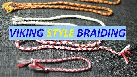 Viking style braiding - Three finger loop