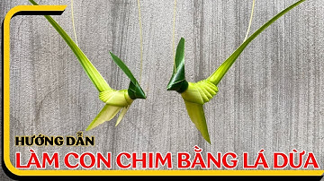 Con chim bằng lá dừa độc đáo | Hướng dẫn làm con chim bằng lá dừa| Coconut Leaf Craft @Thoahandmade