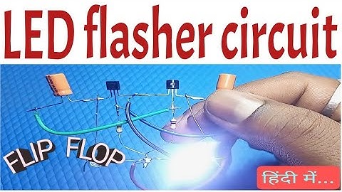 Flip flop LED flasher circuit || LED flasher circuit using BC547 transistor || school project || DIY
