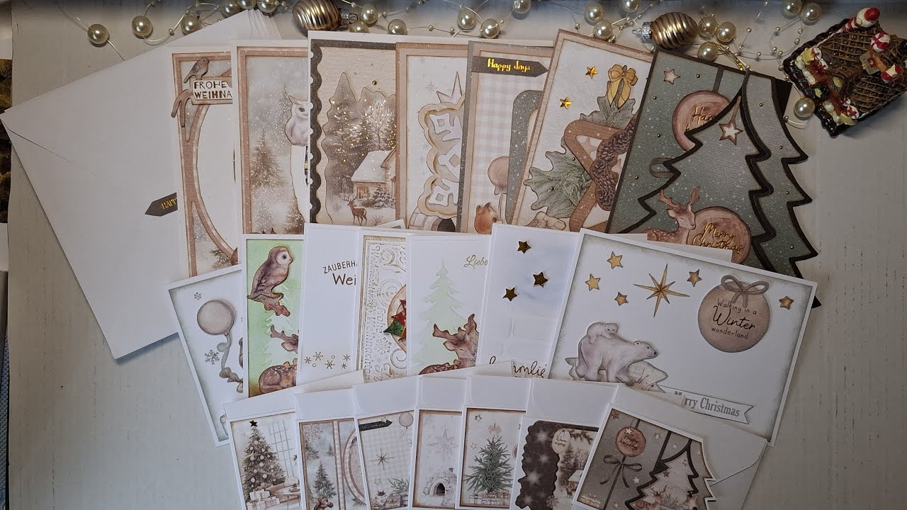 21 Karten aus dem Luxe Greeting Cards Block von Déco Time Action - YouTube