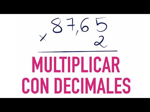 Cómo multiplicar número entero por decimal :: 87,65 x 2