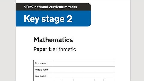 2022 Year 6 SATs Arithmetic Paper 1 Walkthrough Guide