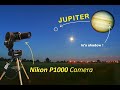 Nikon P1000 - Jupiter and Io's SHADOW !!  WOW.  No telescope - it's just a camera! Super zoom