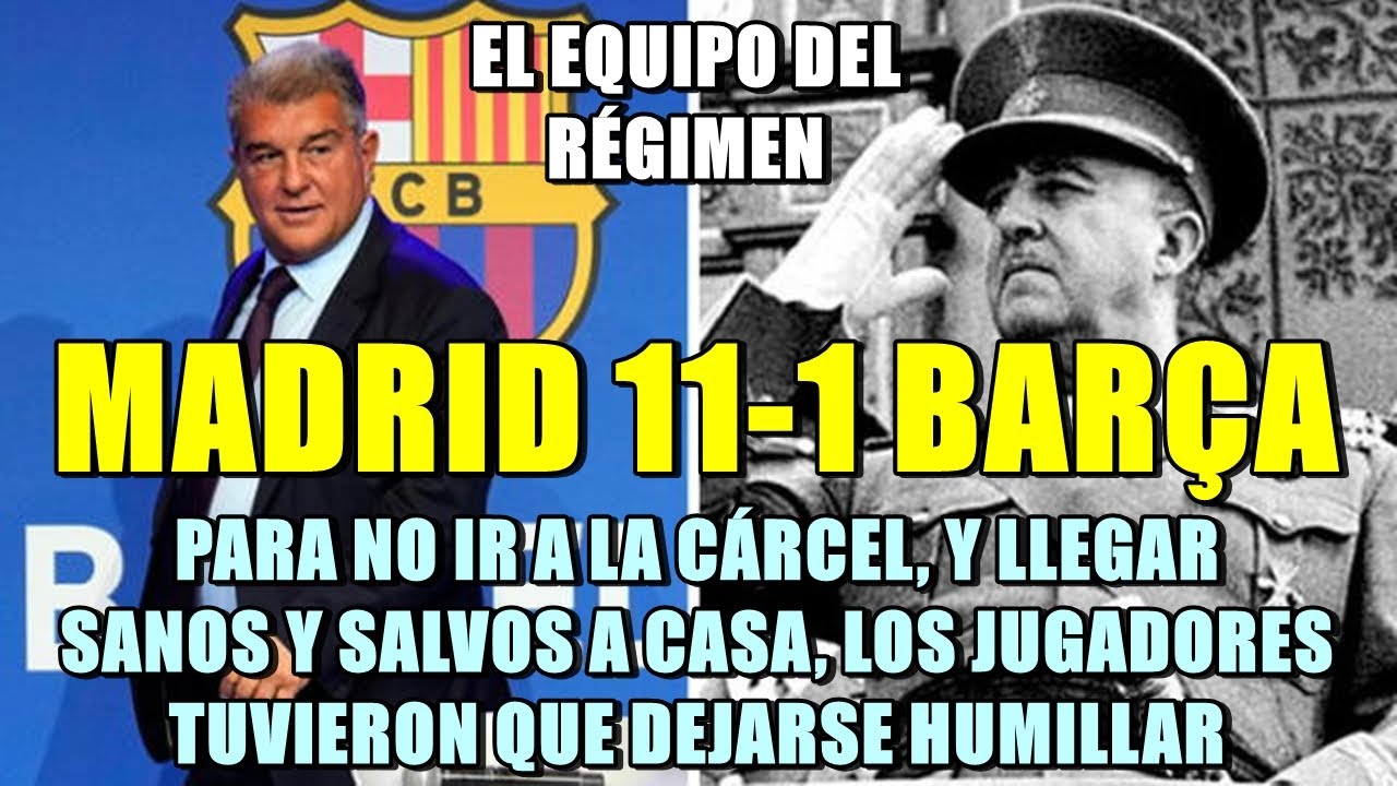 DESTRUYENDO A REAL MADRID TV |  MADRID 11-1 BARÇA: CUANDO EL BARÇA TUVO QUE RENDIRSE PARA SOBREVIVIR