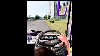 Euro truck simulator 2 bus driving with real steering wheel gaming? #shorts #trending #ets2