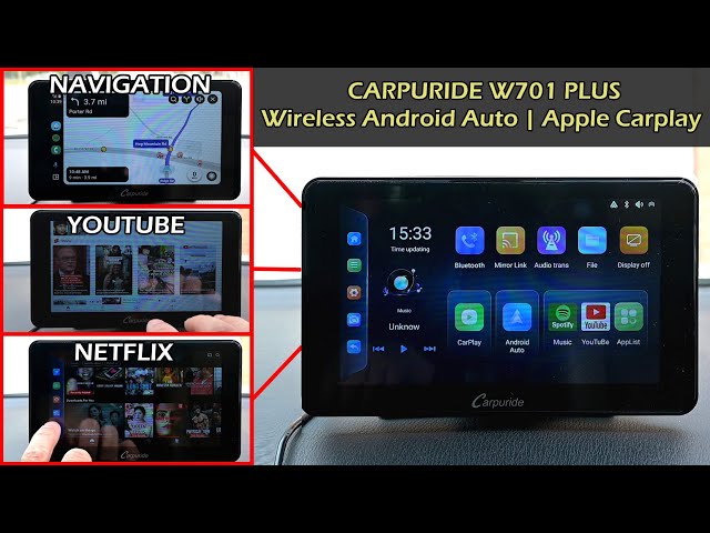 CARPURIDE W701 PLUS Wireless Android Auto & Apple Carplay | Watch