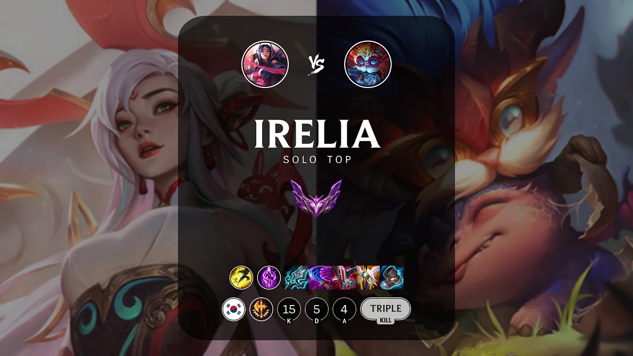 Irelia Top vs Heimerdinger - KR Master Patch 13.6