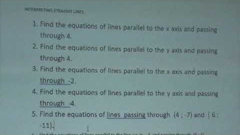 interpreting straight line graphs 2of22