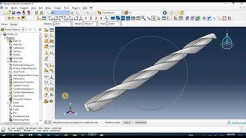 Drill bit in Abaqus