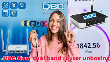 DBC Dual band router 1100 Mbps speed unboxing with live speed test #joydip_564