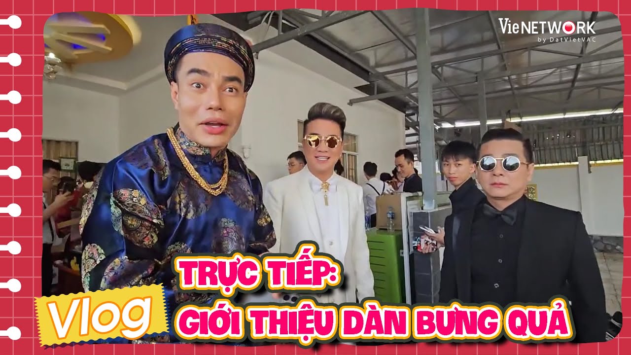 MC Diệu Lâm cập nhật và giới thiệu dàn bưng quả cho đám cưới Puka ở Đồng Tháp