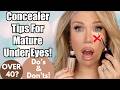 How to conceal dark circles  prevent under eye creasing on mature skin  dos  donts