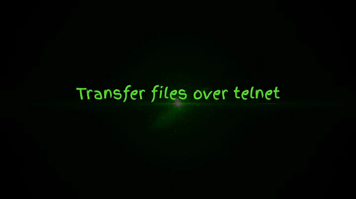 Transfer files over telnet - Peter's Terminal Tips