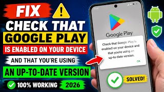 check that google play is enabled on your device and that you're using an up-to-date version problem