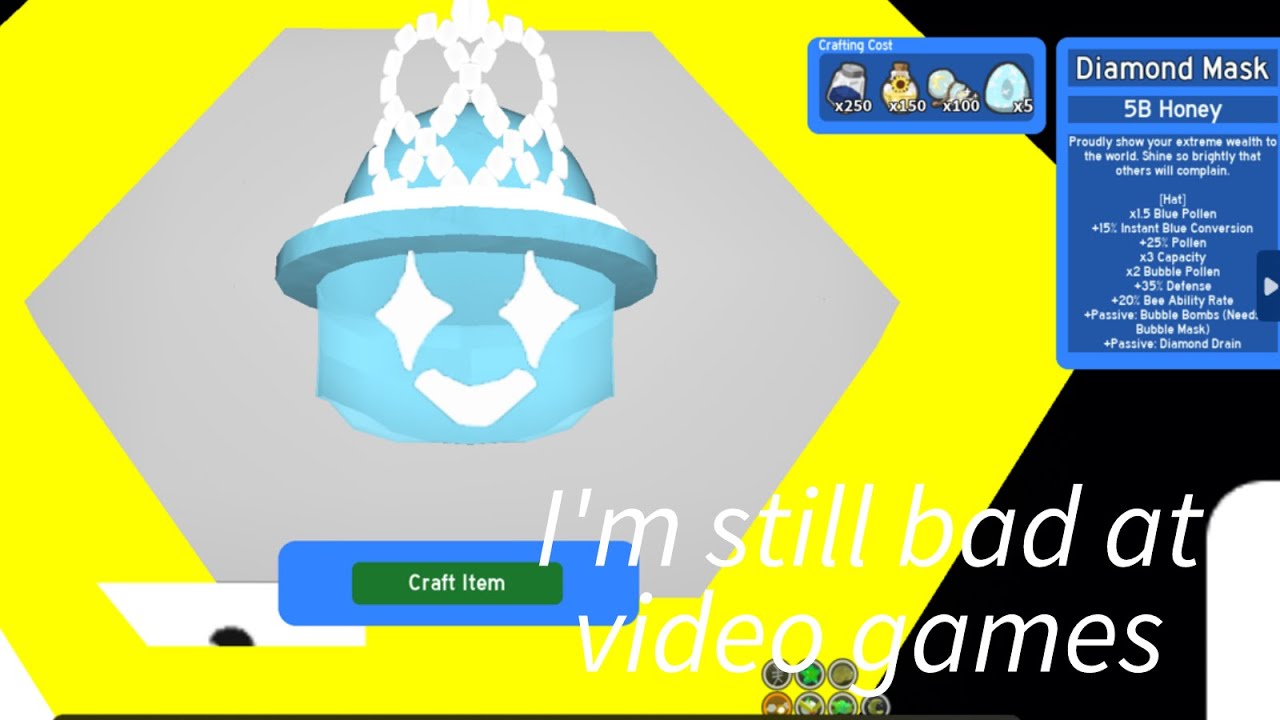 Getting Diamond Mask getting diamond mask :0 - YouTube