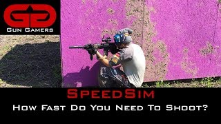 SpeedSim: How Fast Do You Need To Shoot on the Field?