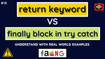 #10 return statement vs finally block in Java | Finally Block | Exception Handling in Java | #java