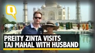 The Quint: Preity Zinta Visits Taj Mahal with Her Husband Gene Goodenough