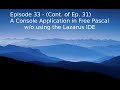 Episode 33 - Creating a Linux console Application using Free Pascal w/o using the Lazarus IDE