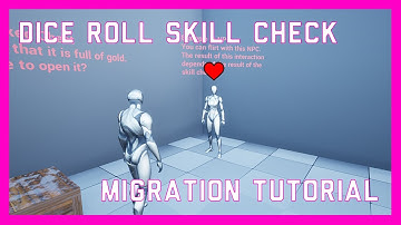 Dice Roll Skill Check | Migration Tutorial | Unreal Engine 5