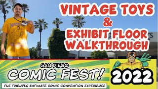San Diego Comic Fest 2022 | Vintage Toys Comic Books Exhibit Floor Walkthrough comic con